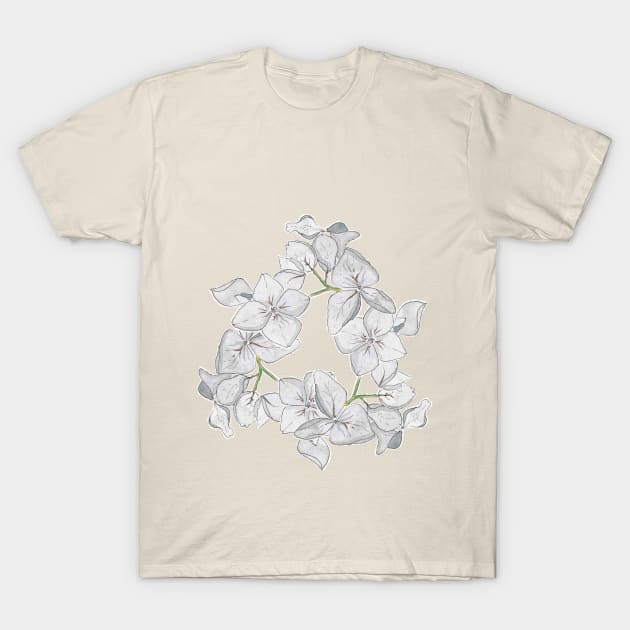 Hydrangea T-Shirt by ArtistAnnieK